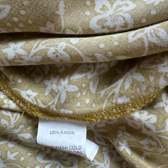 Naïf boho flowy tiny floral print straight shift midi dress - Picture 5 of 8